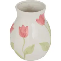 Konges Sløjd Atmosphera Fleur de Rose Keramieken Vaas - Ø16xH21cm - Wit