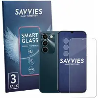 Savvies 3 Stuks Screenprotector - geschikt voor realme C100 5G (Voor+Camera) - beschermfolie glas transparant