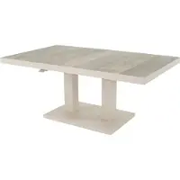 Lesli Living Prato - Loungetafel - Verstelbaar 140x85 cm - Crème