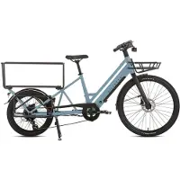 Villette la Famille elektrische longtail transportfiets 10 Ah blauw