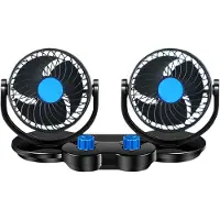 VHV - Autoventilator - usb autoventilator achterbank - USB oplaadbaar, stil - voor auto, achterbank, camper