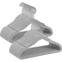 Songmics - Kledinghangers - Kinderkledinghangers Set van 50 - Fluwelen Hangers - Antislip