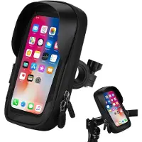 VHV - Telefoonhouder - waterdichte telefoonhouder scooter - met digitaal display, met LED verlichting, waterbestendig - voor scooter, motor, elektrische fiets