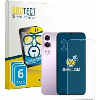 BROTECT - Screenprotector voor realme C100i (Voor+Camera) - Folie Beschermfolie transparant 6 Stuks