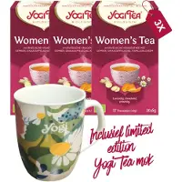Yogi tea Women's Tea Bio - 3 pakjes - inclusief limited edition mok