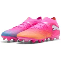 Puma Future 9 Pro Gras / Kunstgras Voetbalschoenen (MG) Felroze Blauw Geel
