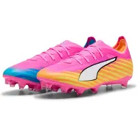 Puma Ultra 6 Match Gras / Kunstgras Voetbalschoenen (MG) Felroze Blauw Geel