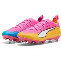 Puma Ultra 6 Pro Gras / Kunstgras Voetbalschoenen (MG) Kids Felroze Blauw Geel