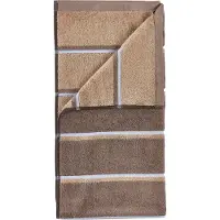Zone Denmark Handdoek Sauna Taupe / Camel / Sky Blue (50 x 100 cm)