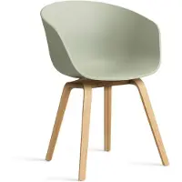 HAY About a Chair 22 stoel Pastelgroen-gelakt eiken statief