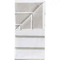 Zone Denmark – Sauna Handdoek 140x70 Cm – Wit, Lichtgrijs, Eucalyptus