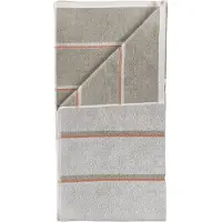 Zone Denmark Sauna handdoek Soft grey-eucalyptus-terracotta, 70x140 cm