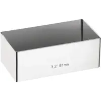 Vogue Taartvorm rechthoekig 81x41mm
