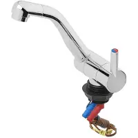 Moritz Mengkraan Warm/Koud Water Style 3000 12V Ø33 mm Chroom – Camping Waterkraan voor Camper en Caravan