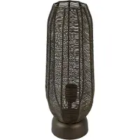 Light & Living Tafellamp Samret bruin 46cm