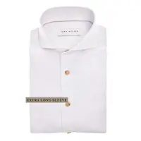 John Miller Slim Fit overhemd wit linnen