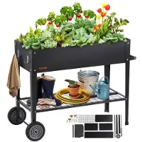 Vevor Verhoogd tuinbed op wielen