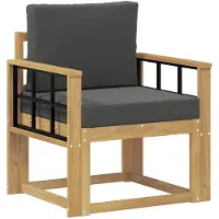 vidaXL Buitensofa Polyester Wit en Anthraciet