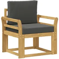 vidaXL Buitensofa Polyester Wit en Anthraciet