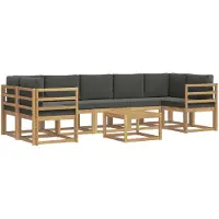 vidaXL Buiten bank set 6 st
