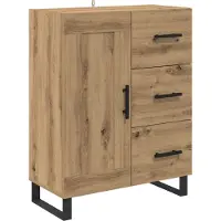vidaXL Hoge kast 2 pcs Artisan Eiken 69,5 x 34 x 180 cm
