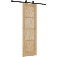vidaXL Schuifdeur ORKDAL 61 x 198,5 cm Massief grenenhout Naturel