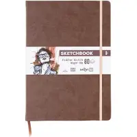 Clairefontaine DFY - Schetsboek - A4 - 140 g - Bruin - 80 vellen