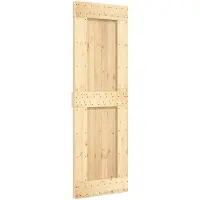 vidaXL Schuifdeur NARVIK Naturel en Zwart 70 x 210 cm (152,5 cm)