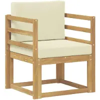 vidaXL 2 Stuk Buiten bank set Polyester Wit en Crème