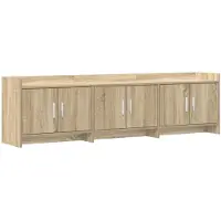 vidaXL TV Kast 168 x 33 x 47 cm Sonoma Eiken Bewerkt hout