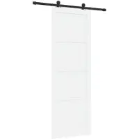 vidaXL Schuifdeur ORKDAL 83 x 232 cm Massief grenenhout Wit