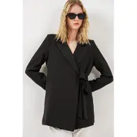Big Dart Lange Striksluiting Sjaalkraag Blazer