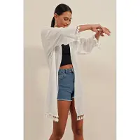 Hiccups for Kids Midi Strand Kimono met Pompom Detail