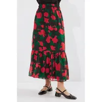 Bigdart Geprinte Maxi Rok met Bloemenmotief