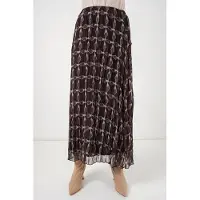 Bigdart Hoge Taille Geometrische Print Maxi Rok