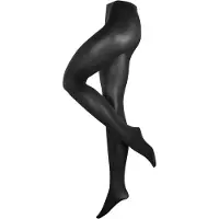Esprit Cotton eenkleurig katoen panty dames zwart - maat 36-38