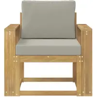 vidaXL 2 Stuk Buiten bank set Polyester Wit en lichtgrijs