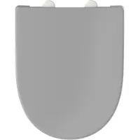 INSTMAIER Alma - toiletzitting - Made in Germany - duroplast - D-vorm - Grijs
