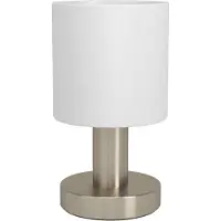 Eglo Tafellampje Montetto Nikkel Met Witte Kap