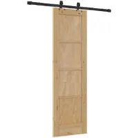 vidaXL Schuifdeur ORKDAL Naturel 61 x 198,5 cm Massief grenenhout
