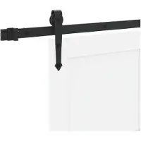 vidaXL Schuifdeur ORKDAL Wit 83 x 202 cm Massief grenenhout