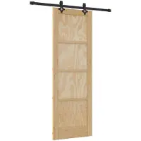 vidaXL Schuifdeur ORKDAL Naturel 73,5 x 211 cm Massief grenenhout