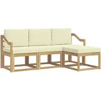 vidaXL Buiten bank set 4 st