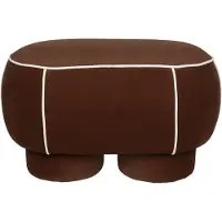 White Label Poef Marina Stool M Red