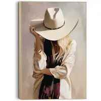 Reinders Schilderij Western vrouw - 60 x 90 - Hout -