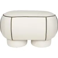 White Label Poef Marina Stool M White