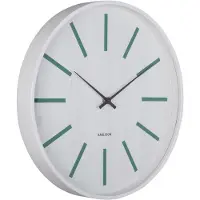 Karlsson Arruga Retro Wandklok | Ø40cm | Retro green w. wit