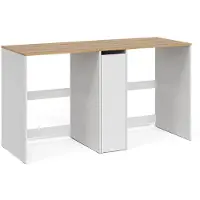 Vicco Wasmachinekast Viktor Wit/Artisanaal eiken 159.8 x 88.2 cm met 3 compartimenten, Model 60743