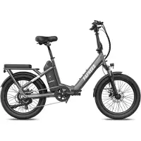 Fafrees FAFAFREES F20 Flex 20'' Opvouwbare Elektrische Fiets – 36V 20Ah Accu, 100km Bereik, 7-Speed Shimano, Dubbel Geveerd, Torque Sensor – Zwart