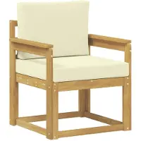 vidaXL 2 Stuk Buiten bank set Polyester Wit en Crème